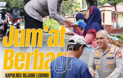  Kapolres Rejang Lebong Polda Bengkulu AKBP Tonny Kurniawan,menggelar kegiatan Jumat Berbagai