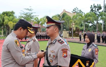 Pimpin Sertijab Kasat Reskrim, Kapolres Mukomuko Harapkan Inovasi dan Kreatifitas