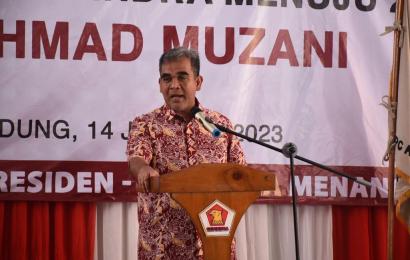  Sekjen Partai Gerindra, Ahmad Muzani