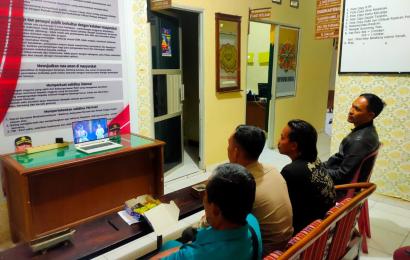 Di Mapolsek Bengko Juga Digelar Nobar Secara Live Pagelaran Wayang Orang "Pandowo Boyong"