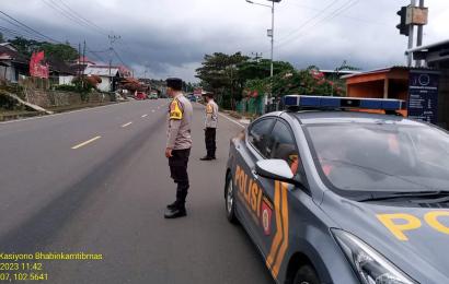 Kegiatan Rutin Patroli Polsek Curup Antisifasi 3C dan Pengaturan Lalu Lintas