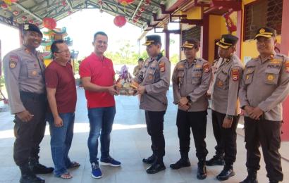 Ucapkan Selamat Tahun Baru Imlek, Kapolresta Bengkulu Anjangsana ke Klenteng Air Suci