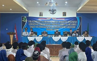 Wakapolres Lebong Hadiri Pelantikan Pjs Kades  se Kabupaten Lebong