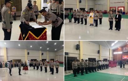 Kapolresta Bengkulu Pimpin Sertijab Kabag, Kasat dan Kapolsek Jajaran