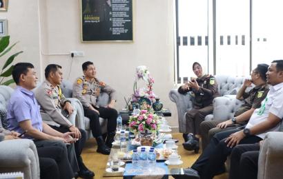 Perkuat Sinergi, Kapolresta Bengkulu Silaturahmi ke Kejari Bengkulu