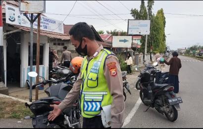 Satlantas Polres Mukomuko Hunting Kendaraan Tak Bernopol