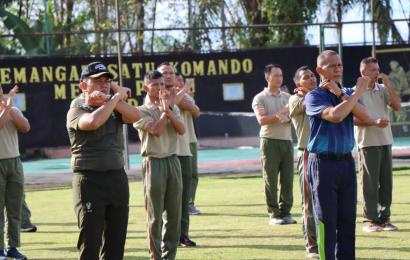  Polres BU Ikuti Senam Bersama Kodim 0423 Bengkulu Utara