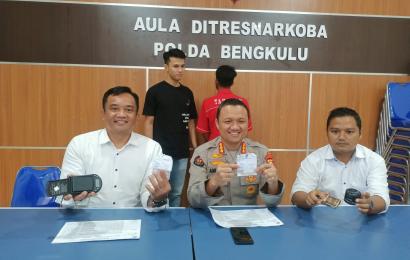 Polda Bengkulu saat press release