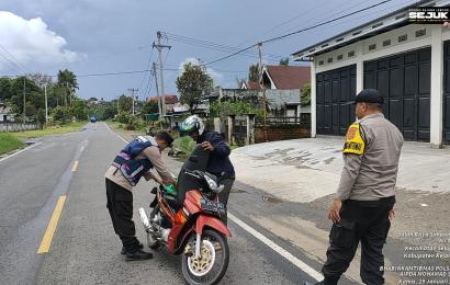 Polsek Curup Kembali Razia Sajam dan Senpi