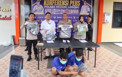 Polres Rejang Lebong saat press release