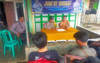 Polsek Kotapadang Jumat Curhat di Desa Lubuk Mumpo
