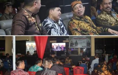 Kapolresta Bengkulu Nobar Virtual Wayang Kulit Wahyu Makutharama bersama Forkopimda