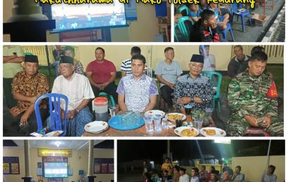 Polsek Kedurang Gelar Nobar Virtual Wayang Kulit Wahyu Makutharama di Mapolsek 