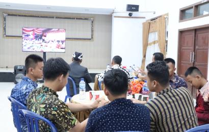 Kapolres Lebong Nobar Virtual Wayang Kulit Wahyu Makutharama 