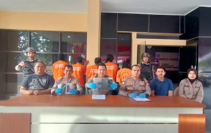 Polresta Bengkulu saat press release