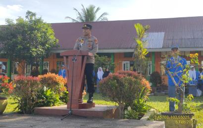 Jadi Inspektur Upacara di SMAN 2 RL, ini Yang Disampaikan Kapolsek Curup