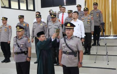 Kapolres Kepahiang Pimpin Sertijab Kasat Samapta