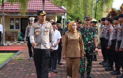 Polres Mukomuko Apel Gelar Pasukan Operasi Keselamatan Nala 2023