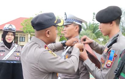 Polres Kaur Apel Gelar Pasukan Ops Keselamatan Nala 2023