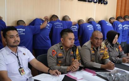 Polres Rejang Lebong saat press release
