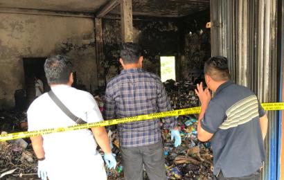 Polres Kaur Polda Bengkulu Dalami Penyebab Kebakaran Ruko