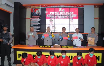 Ops Musang Nala I 2023, Polres Bengkulu Selatan Amankan 6 Tersangka dan 3 Unit Sepeda Motor