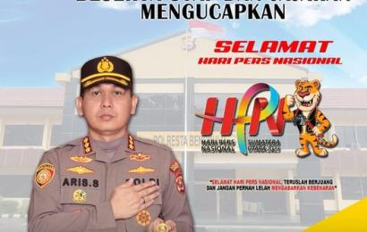 Kapolresta Bengkulu: Selamat Hari Pers Nasional, Pers Sahabat Polri