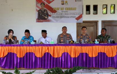 Jumat Curhat Polsek Bermani Ulu Digelar di SMPN 14 Rejang Lebong