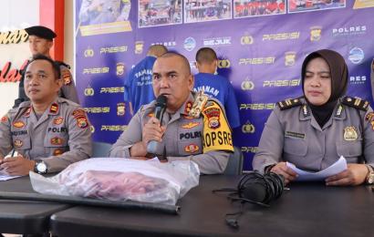 Polres Rejang Lebong saat press release