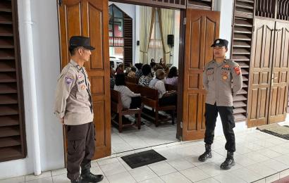 PAM Gereja, Bentuk Kehadiran Polres Rejang Lebong Ditengah Masyarakat