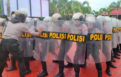 Tingkatkan Kemampuan, Sat Samapta Polres Mukomuko Rutin Laksanakan Latihan Dalmas