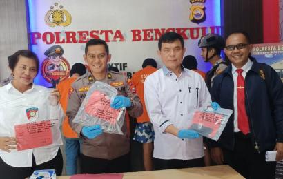 Gercep Kurang 12 Jam, Polresta Bengkulu Tangkap 4 Pelaku Curas dan Curat