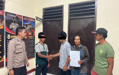 Bhabinkamtibmas Polsek Lebong Selatan Mediasi Kasus Pencurian 