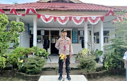 Jadi Irup di SMKN 3, Kapolsek Seginim Polres BS  Sampaikan Imbauan Tertib Lalu Lintas