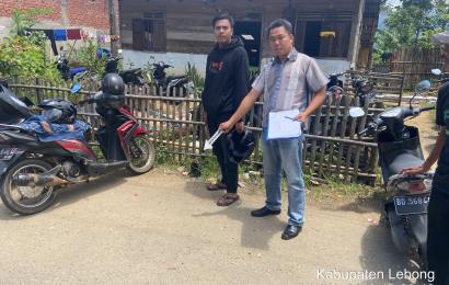 Terima Laporan Curanmor, Polsek Lebong Utara Lakukan Olah TKP