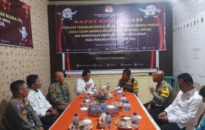 Sinergi, Kapolres Kaur Sambangi KPU 