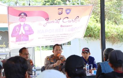 Jumat Curhat, Kapolres Lebong Terima Keluhan Warga dan Ojek Gandeng