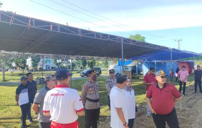 Polres Mukomuko dan Forkopimda Tinjau Lokasi Kegiatan Puncah HUT Mukomuko Ke-20