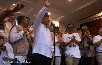 Prabowo saat mendapatkan dukungan Joman