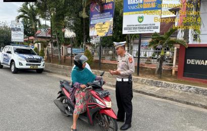 Ops Keselamatan Nala, Polres Bengkulu Selatan Sosialisasikan ETLE