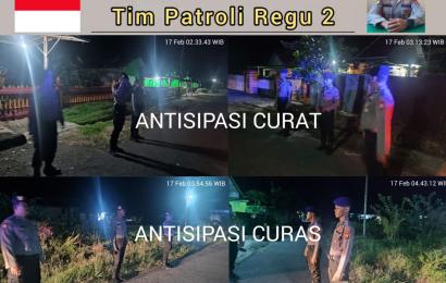 Antisipasi Gangguan Kamtibmas, Polres BS Rutin Gelar Patroli Dialogis