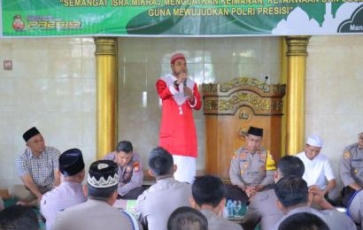Tingkatkan Ketaqwaan, Polres BS Polda Bengkulu Gelar Isra Miraj