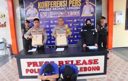 Polres Rejang Lebong saat press release