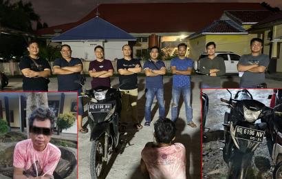 Gasak Motor Teman, Pria Pendopo Sumsel Diringkus Polsek Gading Cempaka