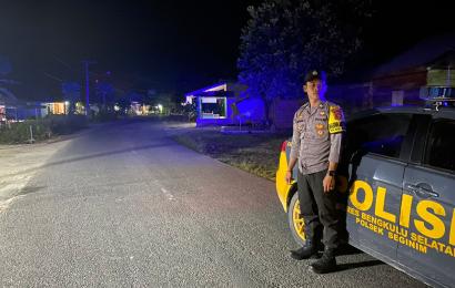 Kapolsek Seginim Pimpin Patroli Cegah 3C
