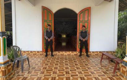 Sat Samapta Polres Bengkulu Utara  Patroli dan Pam Gereja Guna Berikan Rasa Aman