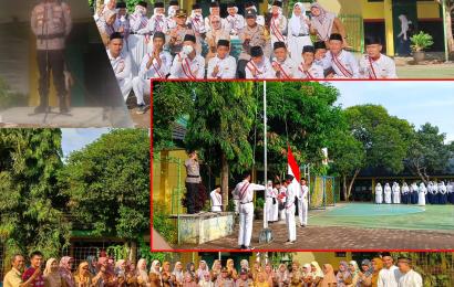 Police Goes To School, Kapolsek Gading Cempaka Jadi Pembina Upacara di SMPN 21 Kota Bengkulu