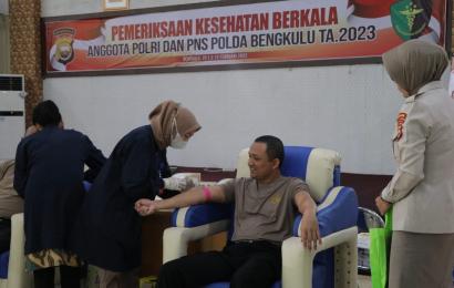Polda Bengkulu Gelar Pemeriksaan Kesehatan Berkala Anggota dan PNS Polri