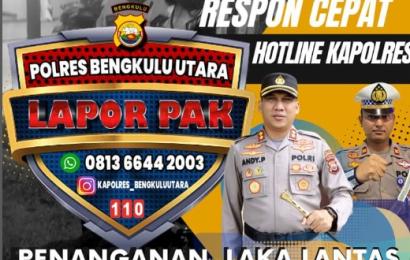 Inovasi Polres Bengkulu Utara,  Respon Cepat Kejadian Laka Lantas 