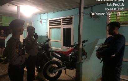 Cegah Kejahatan, Sat Sabhara Polresta Bengkulu Tingkatkan Patroli Malam Hari